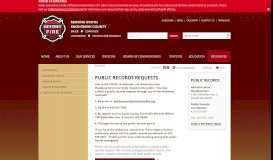 
							         Public Records Requests | South County Fire								  
							    