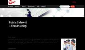 
							         Public Safety and Telemarketing | NPAC								  
							    