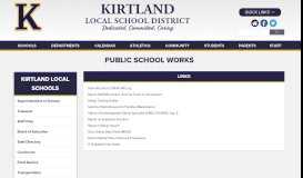 
							         Public School Works - Kirtland Local Schools								  
							    