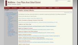 
							         Public School Works | Middleton Cross Plains Area School District								  
							    