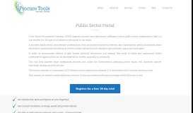 
							         Public Sector Portal | Procure Tools								  
							    