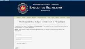 
							         Public Service Commission - Log In								  
							    