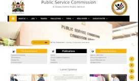 
							         PUBLIC SERVICE COMMISSION								  
							    