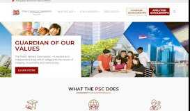 
							         Public Service Commission of Singapore								  
							    