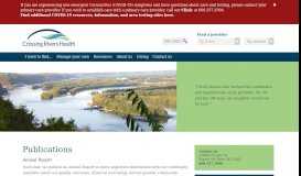 
							         Publications | Crossing Rivers Health								  
							    