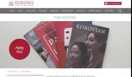 
							         Publications - Korowa Anglican Girls' School								  
							    