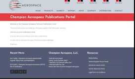 
							         Publications Portal - Champion Aerospace								  
							    
