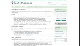 
							         Publish Cases with Ivey - Ivey Publishing								  
							    