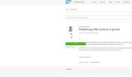 
							         Publishing KM content in portal - SAP Archive								  
							    