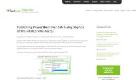 
							         Publishing PowerShell over SSH Using Sophos UTM's HTML 5 VPN ...								  
							    