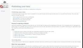 
							         Publishing your data - Open Data Toolkit - Data.gov.au								  
							    