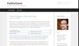 
							         Publix Oasis · Visit Publix.org to Access Publix Passport								  
							    