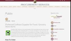 
							         Publix | Procurement Services								  
							    