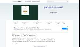 
							         Pubpartners.net website. Welcome to PubPartners.net.								  
							    