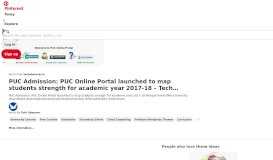 
							         PUC Admission: PUC Online Portal launched to map ... - Pinterest								  
							    