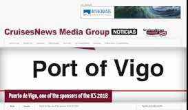 
							         Puerto de Vigo, one of the sponsors of the ICS 2018 | Portal de ...								  
							    