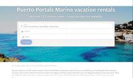 
							         Puerto Portals Marina, Portals Nous vacation rentals for 2019 ...								  
							    