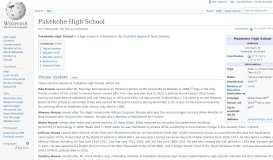 
							         Pukekohe High School - Wikipedia								  
							    