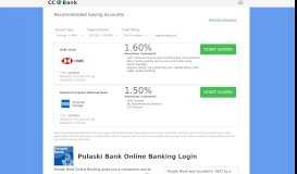 
							         Pulaski Bank Online Banking Login - CC Bank								  
							    