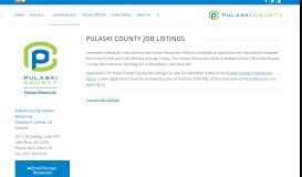 
							         Pulaski County Job Listings | Pulaski County Arkansas								  
							    