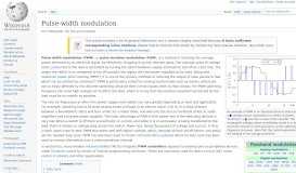 
							         Pulse-width modulation - Wikipedia								  
							    
