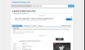 
							         puma-b2b.com at Website Informer. PUMA B2B. Visit PUMA B2B.								  
							    