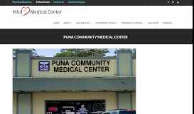 
							         Puna Community Medical Center – Hilo Medical Center								  
							    