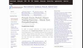 
							         Punjab Exam Portal | Raavi Typing Exercise - Mock Test Punjabi/English								  
							    