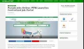 
							         Punjab Jobs Online: PITB Launches Centralized Job Portal - PakWired								  
							    