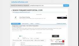 
							         punjabexamportal.com at WI. Punjab Govt. Exam Portal - For Online ...								  
							    