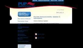 
							         PUP Provider Homepage - Medicare Beneficiary Ombudsman								  
							    