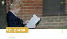 
							         Pupil portal - Emanuel - Emanuel School								  
							    