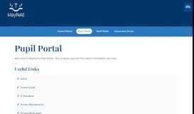 
							         Pupil Portal | Mayfield School								  
							    