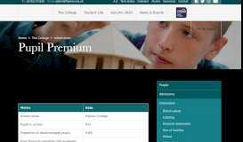 
							         Pupil Premium - Freman College								  
							    
