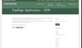 
							         Pupillage Applications - 2020 - 2 Bedford Row - Criminal Barristers ...								  
							    