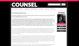 
							         Pupillage gateway - Counsel Magazine								  
							    