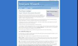 
							         Purchase Ledger - Procure Wizard								  
							    