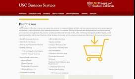 
							         Purchases | USC Business Services								  
							    