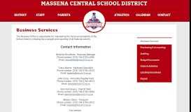 
							         Purchasing & Accounting - Massena Central School District								  
							    