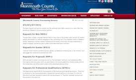 
							         Purchasing RFB/RFQ/RFP/RFPQ - Monmouth County								  
							    