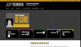 
							         Purdue ID Card Office - Purdue University								  
							    