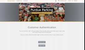 
							         Purdue University - Customer Authentication								  
							    