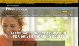 
							         Purdue University Global: Accredited Online College								  
							    