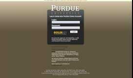 
							         Purdue Web Authentication								  
							    