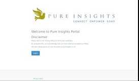 
							         Pure Insights Portal								  
							    