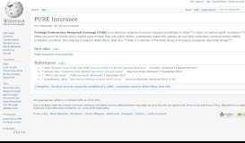 
							         PURE Insurance - Wikipedia								  
							    