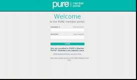 
							         PURE member portal								  
							    