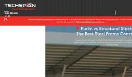 
							         Purlin vs Structural Steel: What's Best For You? - Techspan Building ...								  
							    