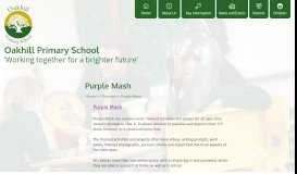 
							         Purple Mash | Oakhill Primary School								  
							    