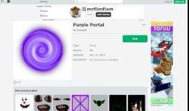 
							         Purple Portal - Roblox								  
							    